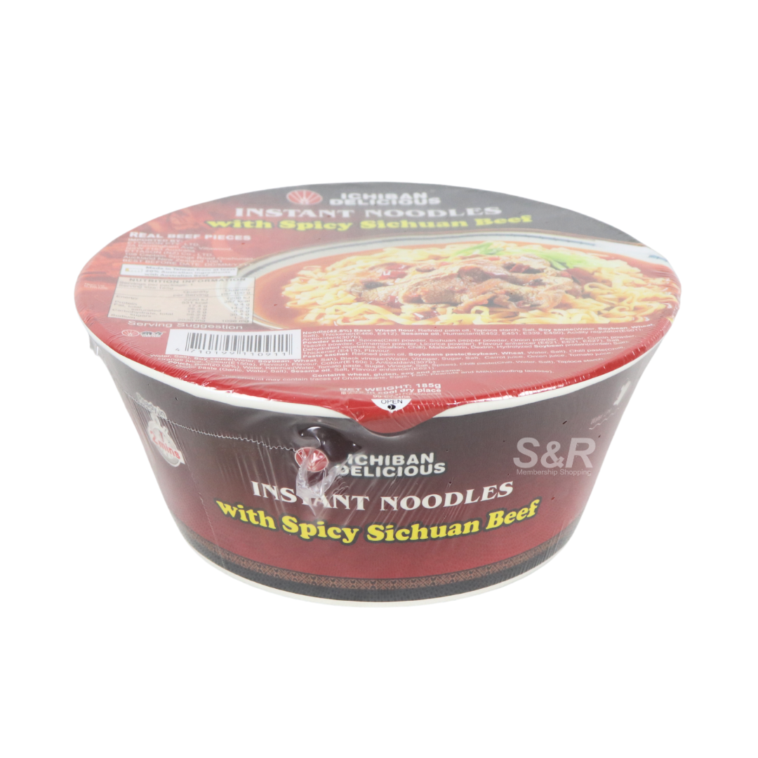 Ichiban Delicious Instant Noodles with Spicy Sichuan Beef 185g